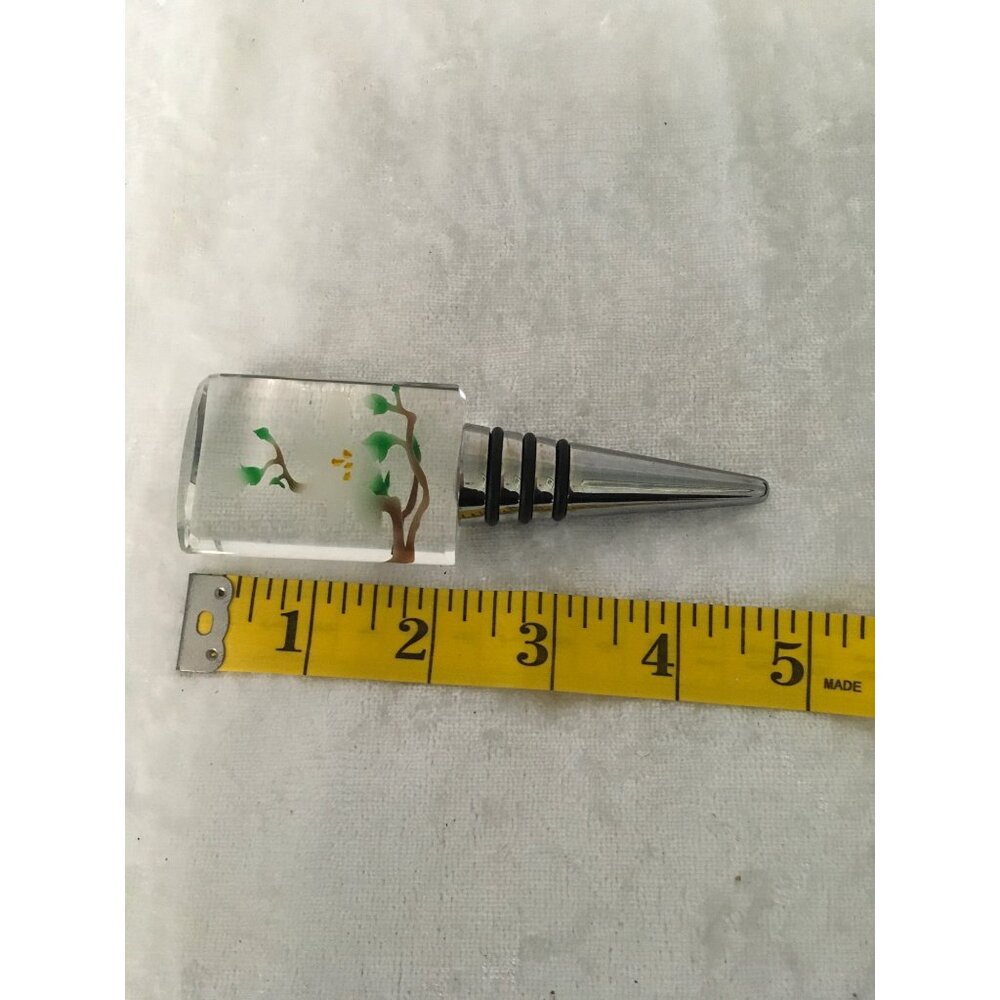Ashley Nicole Designs Hand Crafted Bottle / Wine Stopper With Floral Design - Picture 5 of 6